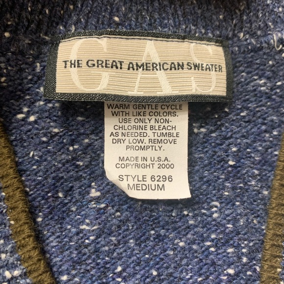 Great American Sweater Cardigan Vest Sleeveless Button-Up - Picture 5 of 6